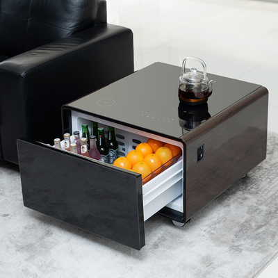Koelkast USB-interface Moderne slimme koffietafel met aluminium metalen type