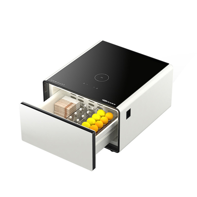 Slimme koffietafel met draadloos opladen en automatische watervulling