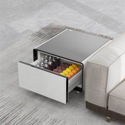 65L Cubage Mini Smart Side Tea Table met draadloos opladen en koelkast