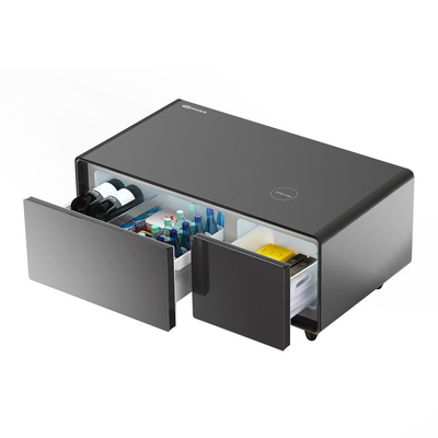 Tempered Glass Table Top Slimme koffietafel met ingebouwde koelkast luidspreker en opslag
