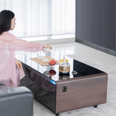Meubelen voor de woonkamer Koffietafel met ketel digitaal scherm en mini-koelkast