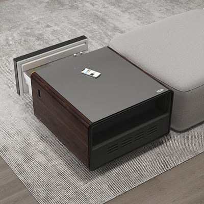 Moderniseer je woonkamer met deze slimme touchscreen tafel mini koelkast en oplader