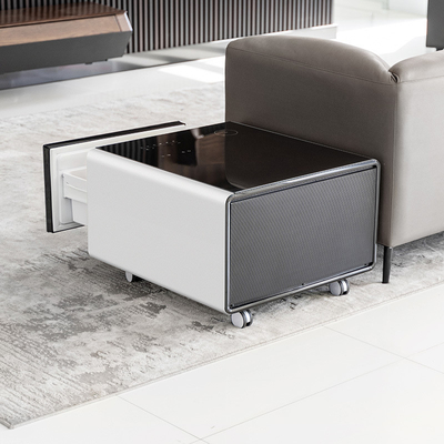 Moderniseer je woonkamer met deze slimme touchscreen tafel mini koelkast en oplader