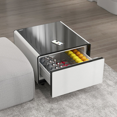 Draadloos opladen Smart Tea Side Table Met Compressor En 110-240V Spanning Voor Slaapkamer