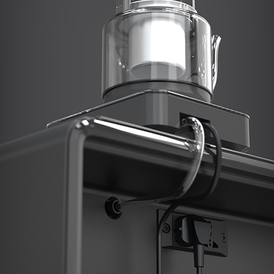 Slimme nachtkast met 65L koelkast en draadloos opladen Tempered Glass Table