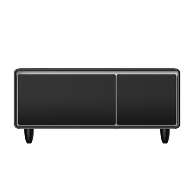Slimme meubel tafel met 28L Frozen Drawer Mini koelkast en draadloos opladen