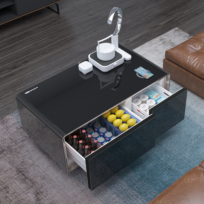 110-240V Spanning Smart Coffee Table koelkast met 90L koelkast en draadloos opladen