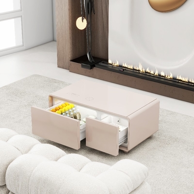 Tempered Glass Center Table met 28L vriezercapaciteit en Smart Multifunction Design